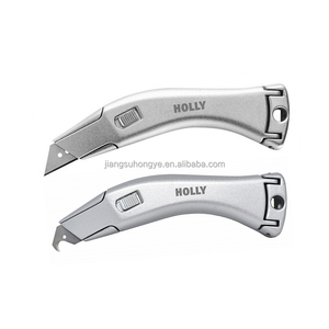 Couteau utilitaire rétractable <span class=keywords><strong>de</strong></span> 7.5 "lame <span class=keywords><strong>de</strong></span> changement facile couteaux <span class=keywords><strong>de</strong></span> <span class=keywords><strong>couvreur</strong></span> <span class=keywords><strong>de</strong></span> coupe robustes coupe-carton en plastique avec porte-couteau - Product Image 3