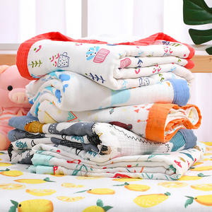 Couette pour enfants <span class=keywords><strong>en</strong></span> gaze quatre couches, vente <span class=keywords><strong>en</strong></span> gros, nouvelle couverture bébé à motif dessin animé, <span class=keywords><strong>en</strong></span> coton bambou 40s, imprimée, douce et absorbante, serviette de bain - Product Image 4