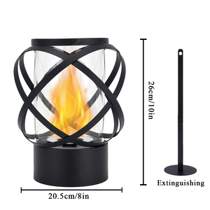 Cheminée bio<span class=keywords><strong>éthanol</strong></span> ronde en verre pour extérieur, <span class=keywords><strong>foyer</strong></span> <span class=keywords><strong>de</strong></span> <span class=keywords><strong>table</strong></span> en métal pour patio, <span class=keywords><strong>foyer</strong></span> créatif en maille <span class=keywords><strong>de</strong></span> fer décorative pour salle à manger - Product Image 6