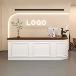 Comptoir de <span class=keywords><strong>caisse</strong></span> mobile rétro français pour magasin de vêtements, bar, pâtisserie, réception, îlot de réception, armoire, Chine Fujian - Product Image 2