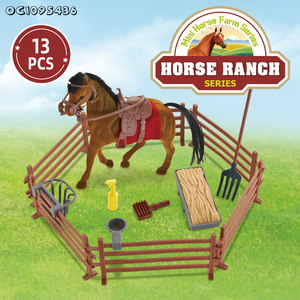 Giocattoli di <span class=keywords><strong>Cavalli</strong></span> in Plastica per Bambini, Set Fattoria <span class=keywords><strong>Cavalli</strong></span> Personalizzato per Giochi di Ruolo - Product Image 2
