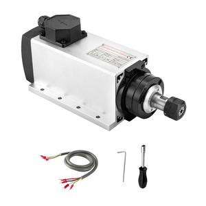 Moteur de broche CNC carré haute vitesse refroidi par air 3KW ER20 220V/380V, vente directe usine pour perçage et gravure - Product Image 1