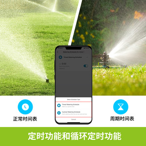 Moes Bluetooth Irrigation Valve Dual Outlet Smart <b>Water</b> Controller For Garden With App Remote Control <b>Timer</b> - Product Image 3