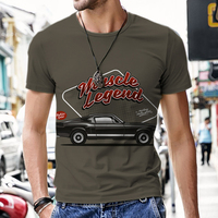 T-shirts d'été pour hommes Retro Car Pattern Hip Hop Breathable Sublimation Print Casual Oversized Tops Male Sublimation T-shirts
