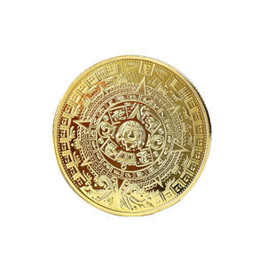 Moneda de cabra personalizable chapada en oro liso del zodiaco de doce constelaciones de metal - Product Image 6