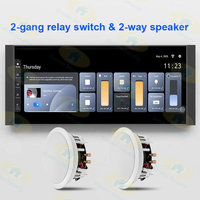 Nuevo Panel Táctil Inteligente para el Hogar con Pantalla de 12 Pulgadas, Zigbee Gateway 2024, con Función de Música de Fondo y Panel de Control de Escenas