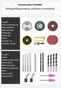 Kit d'outils électriques sans fil SC-HT174 : perceuse, clé à main, outil de taille-haie et boîte à outils - Product Image 6