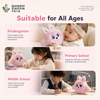 Robot animal de compagnie IA multimodal avec caméra, capteur vocal et tactile, affichage émotionnel LED, 5 modèles IA, plus de 20 langues, gyroscope, mise à niveau OTA, peluche