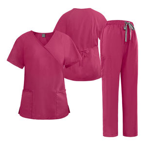 42186, Blouse médicale unisexe à nouer dans le dos, Uniforme clinique en gros, Uniforme hospitalier lavande, Uniforme hospitalier Ripstop - Product Image 4