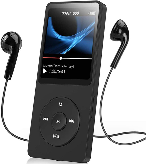 2024 Mp3 Music Player With Lcd Display Buit-in Speaker Portable Wireless Bt Audio Receiver Music Playing Sports Mp4