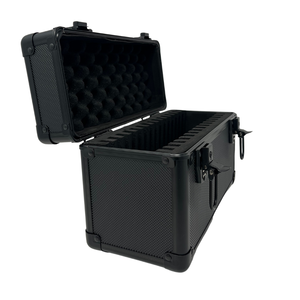 <strong>Aluminum</strong> Graded Card Storage <strong>Box</strong> <strong>Case</strong> 15 Slabs | BGS CGC SGC+ [ Carbon Black ] - Product Image 3