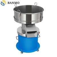 BANMO Nouvelle Machine de Tamisage Vibratoire Circulaire Industrielle en Acier Inoxydable pour le Tamisage de Poudres, Granulés et Matériaux