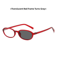 20314 Nouvelles Lunettes de Soleil Photochromiques Punk Cat-Eye Hommes Femmes Anti-Lumière Bleue Tendance Mode Rétro Personnalisables