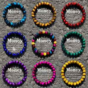 Großhandel Perlenbesetztes Künstliches Kristallarmband zur Anziehung von Liebe und Glück Tigerauge Naturstein-Armbänder als Geschenk - Product Image 1