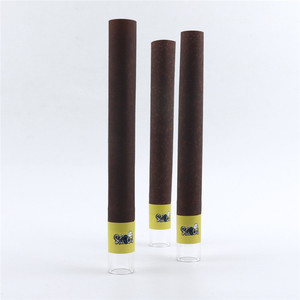 Natural Brown Rolling Paper Rolled Cones with <b>Glass</b> Filter Tip Custom Logo - Product Image 4