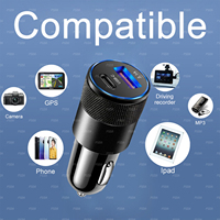 Cargador de coche 3.1A USB tipo C PD Apple Android teléfono móvil carga automóvil adaptador carga media todos los vehículos encendedor de cigarrillos