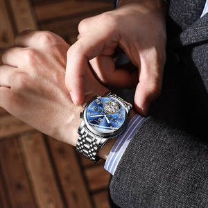 Reloj Poedagar 141 Clásico Automático para Hombre, Reloj Mecánico de Acero Inoxidable a la Moda, Resistente al Agua - Product Image 5