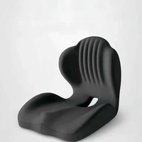 Coussin de siège ergonomique personnalisable 2-en-1 en mousse à mémoire de forme et soie de lait avec support lombaire intégré et coussin orthopédique amovible