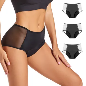 High Quality Woman Period Underwear Elastic Period Panties Farbics Stretchy Postpartum Mesh Panty