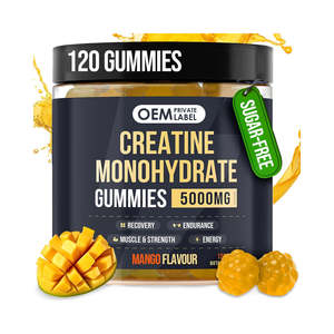 Gomitas de Creatina Monohidrato Veganas Sin Azúcar de Marca Privada OEM, 5 g, Impulso de Energía para Adultos, Aumento de Fuerza para Mujeres Embarazadas, 120 Unidades - Product Image 1