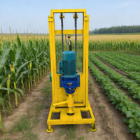 YIJINCHENG Petite Foreuse Portable 80m Entièrement Automatique Télescopique 380V/220V pour Puits d'Eau, Machine de Forage de Puits, Ferme et Jardin