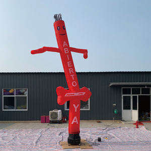 Mannequin <span class=keywords><strong>Gonflable</strong></span> Humain Dansant pour Publicité, Modèle Créatif et Ludique pour l'Expression, Indicateur Industriel d'Ouverture, Poupée d'Accueil pour Porte, AD-3 Rouge Bleu - Product Image 3