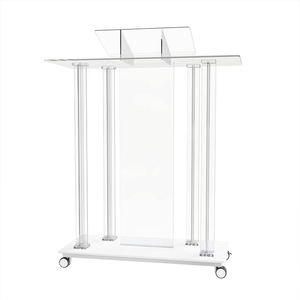 Iluminación LED Iglesia vidrio acrílico transparente <span class=keywords><strong>podio</strong></span> soporte tribuna púlpitos desmontables atril muebles modernos diseños para la venta - Product Image 1