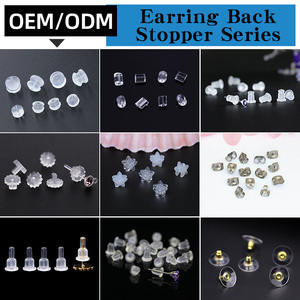 New Design Original Hypoallergenic Jewelry Findings Anti Drop Ear <strong>Locking</strong> Silicone <strong>Earring</strong> Stopper Acrylic Flower <strong>Earring</strong> <strong>Backs</strong> - Product Image 4