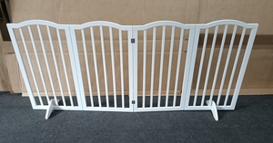 <span class=keywords><strong>Barrière</strong></span> en bois <span class=keywords><strong>rétractable</strong></span> à 4 panneaux pliante en MDF <span class=keywords><strong>pour</strong></span> animaux de compagnie, <span class=keywords><strong>pour</strong></span> l'intérieur, sport moderne, facile à utiliser, 2 pieds, <span class=keywords><strong>pour</strong></span> chiens et chiots - Product Image 6