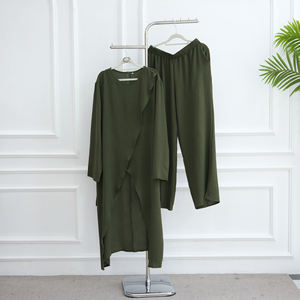 Collection Moderne 2025 Mowing Muslim avec Ensemble Abaya à Broche, Grossiste et Fabricant d'Abaya <span class=keywords><strong>de</strong></span> Dubaï, Ensemble <span class=keywords><strong>de</strong></span> 2 Pièces, <span class=keywords><strong>Tenue</strong></span> Tendance - Product Image 6