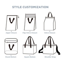 Bolsa Térmica de Tela no Tejida Huahao para Entrega de Alimentos, Cerveza y Vino con Logotipo Personalizado, Bolsa de Almuerzo Impermeable para Almacenamiento de Alimentos OEM