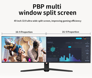 Moniteur de jeu LCD incurvé 5K de 49 pouces, 1 ms, 120/180/240 Hz, synchronisation adaptative/faible lumière bleue, écran <span class=keywords><strong>PC</strong></span> avec support de levage et de rotation - Product Image 5