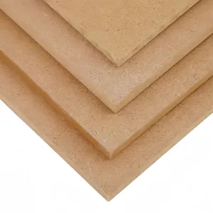 Papan Mdf laminasi melamin 18mm desain Modern papan serat kedap kelembaban untuk furnitur terbuat dari serat kayu