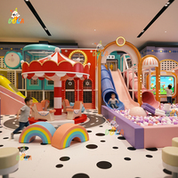 Set Completo Personalizable de Castillo Inflable con Tobogán y Piscina de Pelotas, Equipo de Juegos Interior para Niños, para Centros de Entretenimiento Familiar