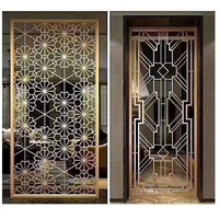 Panneaux de séparation réutilisables pour hôtel et restaurant, cloison décorative, écran métallique, du sol au plafond, cloison en rotin, séparateur de pièce