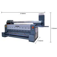 Imprimante à sublimation textile directe Hancolor 1600 mm à quatre têtes I3200 pour l'impression de drapeaux