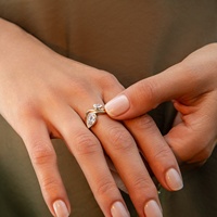 Bague LYBURCHI en alliage de laiton plaqué or 14K/18K avec pierre en forme de goutte d'eau CZ, empilable, motif vague, bijoux fantaisie pour femme, vente en gros