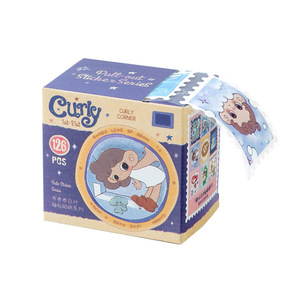 126 autocollants par boîte, série <span class=keywords><strong>Buju</strong></span> Juanjuan, décorations créatives pour agenda sur le thème des tampons, autocollants quotidiens à dérouler - Product Image 5