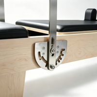 Équipement de Pilates Reformer Professionnel Ajustable pour l'Entraînement de Yoga et les Exercices, en Bois de Chêne, Multifonctionnel, Durable, pour la Maison et la Salle de Sport
