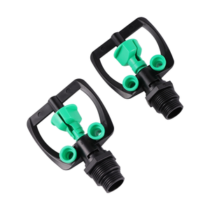 Aspersores giratorios automáticos de 360 grados para riego de distancia media Rosca macho de 1/2 3/4 pulgadas para granjas de riego de parques y jardines - Product Image 1