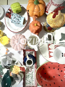 Artículo Navideño de Animales Coloridos y Adorables con Diseño de Calabaza, en Tamaños Mixtos, con Juego de Vajilla, Venta por Tonelada, Símbolo Animal Navideño, Precio Mayorista - Product Image 4