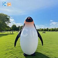 Grand pingouin personnalisé Cartoon Inflatables publicitaires pour l'affichage de la décoration extérieure