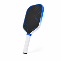 Raquette de pickleball en carbone brut Klein Velocity T700, noyau PP 5e génération, dégradé bleu royal et blanc, raquette de vitesse d'usine