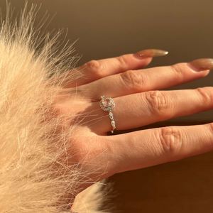 Dylam Fine Top Jewellery Supplier Non Tarnish S925 Silver Square 8A <b>Iced</b> Out Cut Zirconia Wedding Band Bridal Party Jewelry <b>Ring</b> - Product Image 6