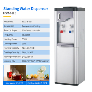 <span class=keywords><strong>Fontaine</strong></span> à eau chaude et froide avec compresseur de refroidissement, en acier inoxydable, sur pied, électrique et à gaz, pour usage domestique et hôtelier, <span class=keywords><strong>5L</strong></span>/h de chauffage - Product Image 6