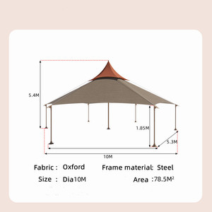 Grande tente de camping pique-nique en plein air personnalisée pour les fêtes de famille Tente de feux d'artifice avec tissu Oxford et cadre en acier - Product Image 5