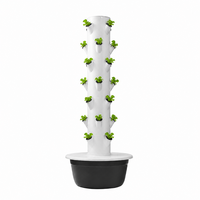 Système de culture hydroponique verticale d'intérieur - 7 étages, 28 emplacements, pompe et minuterie, kit de démarrage de jardinage sans terre