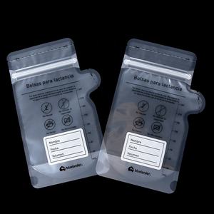 Sacs de conservation du lait maternel sans BPA de 200 ml avec fermeture éclair, logo personnalisé, 30 unités, étanches et sécurisés pour le stockage de la bière et de l'eau minérale - Product Image 3