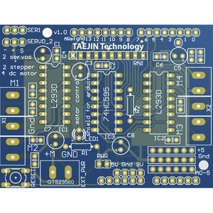 Module de commande de <span class=keywords><strong>moteur</strong></span> L293D pour <span class=keywords><strong>Arduino</strong></span>, 4 moteurs DC, 2 moteurs <span class=keywords><strong>pas</strong></span> <span class=keywords><strong>à</strong></span> <span class=keywords><strong>pas</strong></span>, 2 servomoteurs, carte de contrôle 4.5-25V MMS0293-01 pour <span class=keywords><strong>Uno</strong></span> Mega - Product Image 5