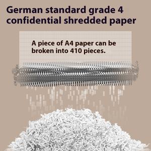 Déchiqueteur de CD/cartes commercial haut de gamme peut déchiqueter le papier <span class=keywords><strong>en</strong></span> continu pendant 135 minutes 18 feuilles à chaque fois coupe croisée - Product Image 4